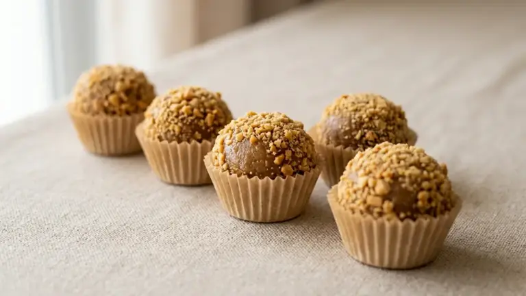 Brigadeiro de paçoca só 3 ingredientes 6 Brigadeiro de paçoca só 3 ingredientes