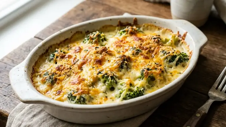 Brócolis gratinado na airfryer