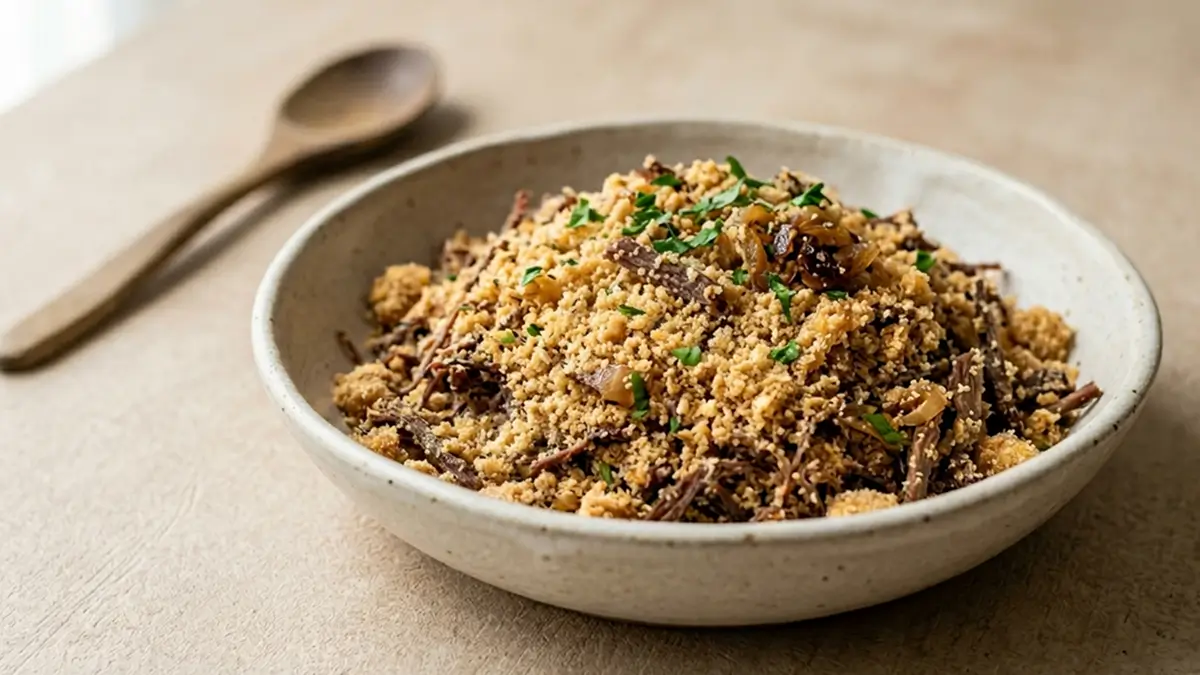 Pacoca de carne seca