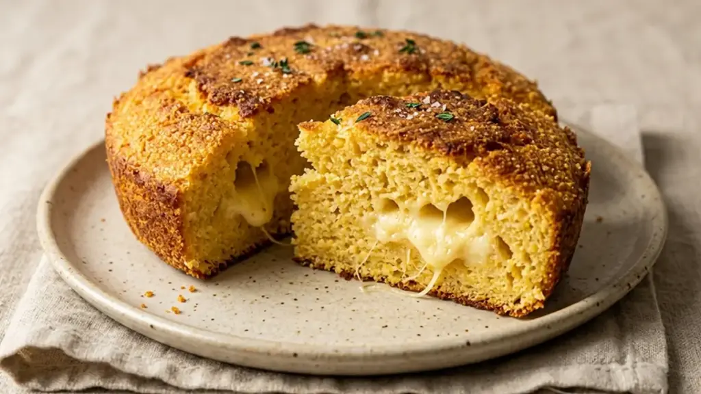 Pão de cuscuz de frigideira