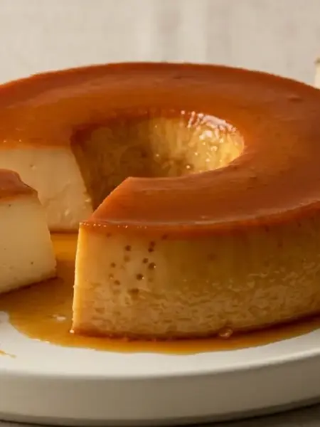Pudim de leite condensado na airfryer