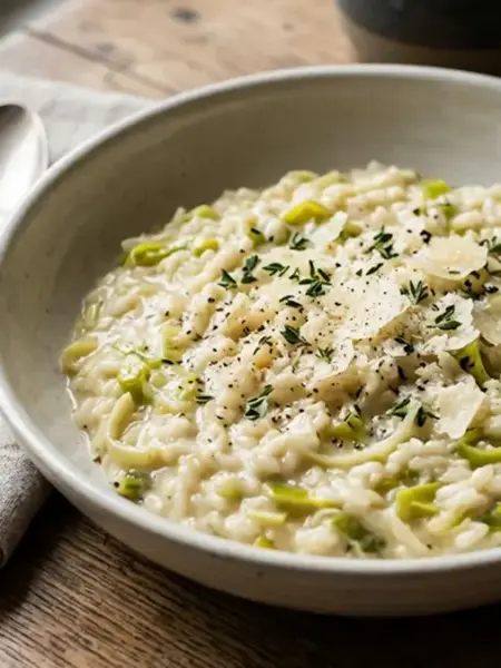 Risoto de alho-poró