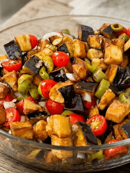 Salada Frita de Berinjela