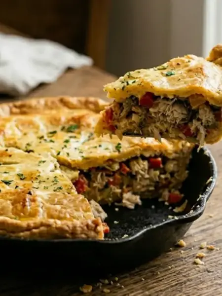 Torta de sardinha de frigideira