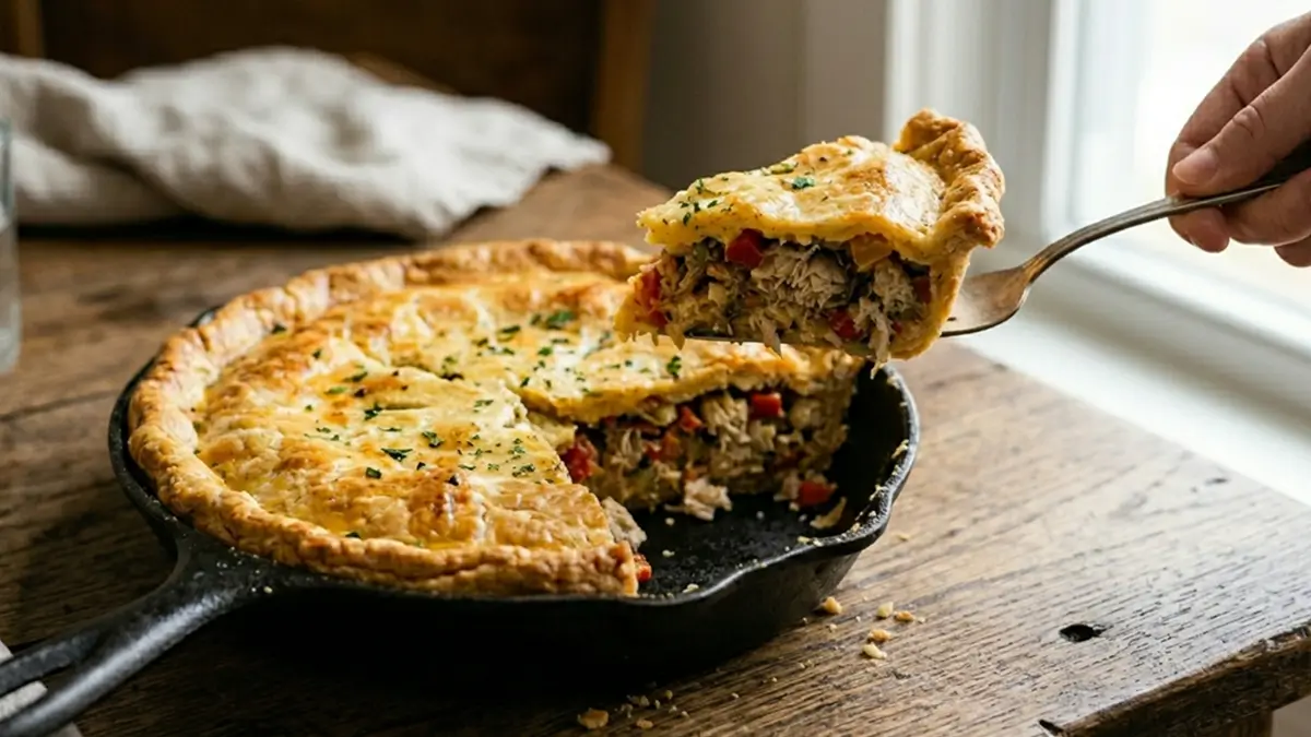 Torta de sardinha de frigideira
