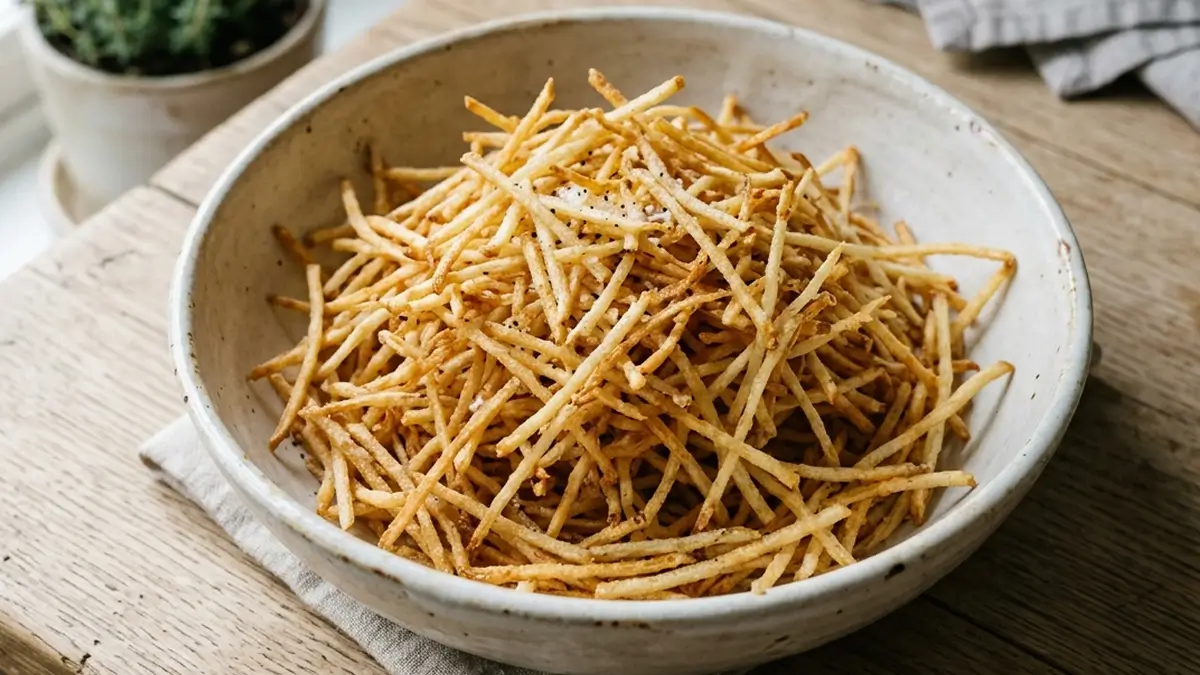 Batata palha na airfryer