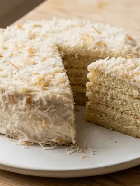 Bolo de coco sem açúcar