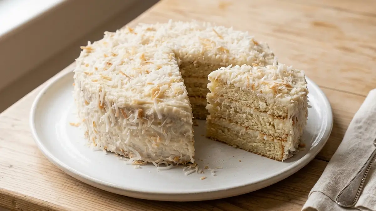 Bolo de coco sem acucar