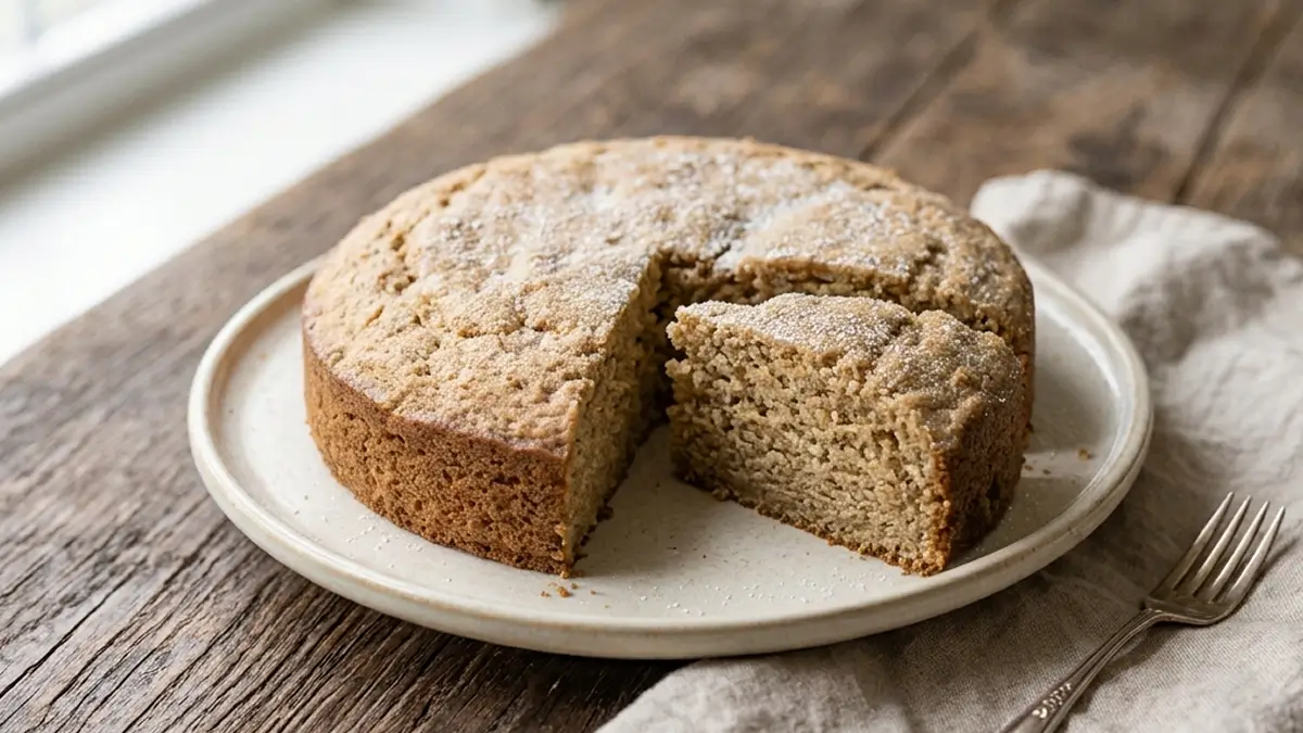 Bolo de farinha de aveia