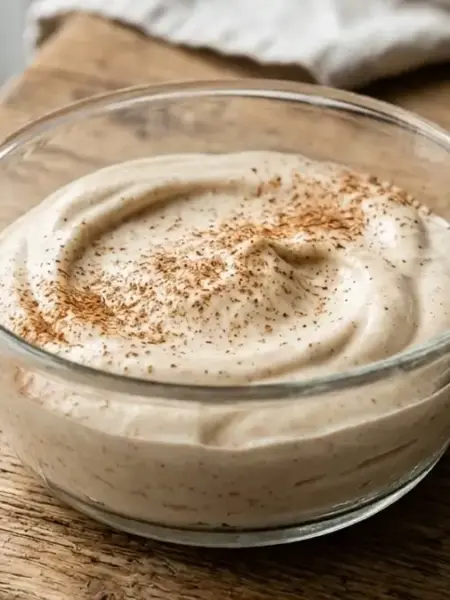 Creme de maçã com canela
