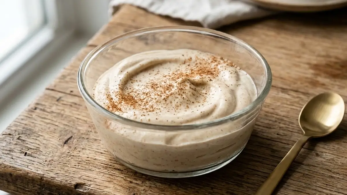 Creme de maca com canela