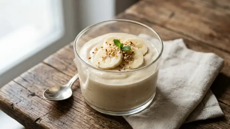 Mousse de banana com 3 ingredientes