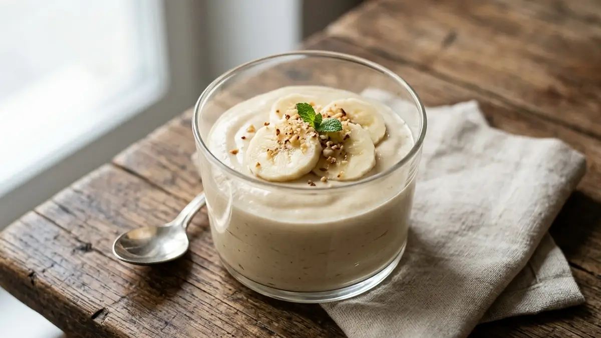 Mousse de banana com 3 ingredientes