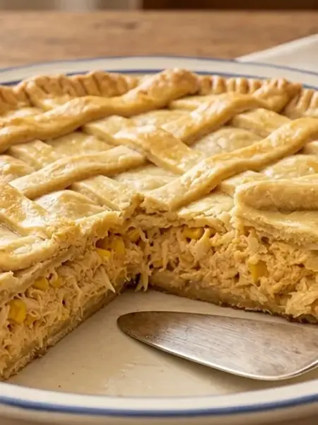Pastelão de frango com requeijão